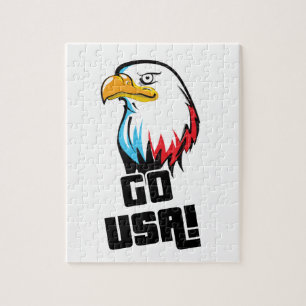 Go USA! american Eagle Jigsaw Puzzle