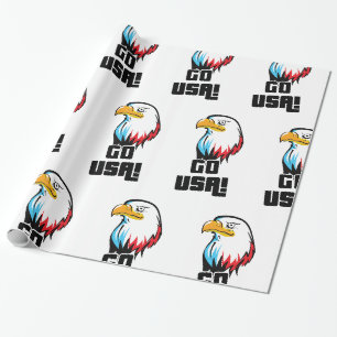 Go USA! american Eagle Wrapping Paper