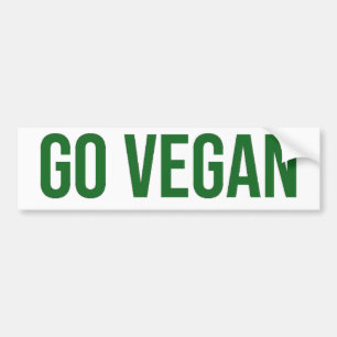 Go Vegan - Animal Rights Bumper Sticker
