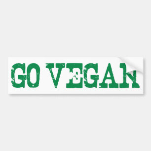 Go Vegan Bumper Sticker