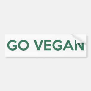 Go Vegan Bumper Sticker