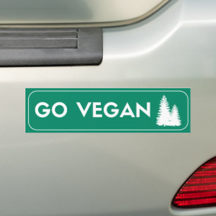 GO VEGAN bumper sticker
