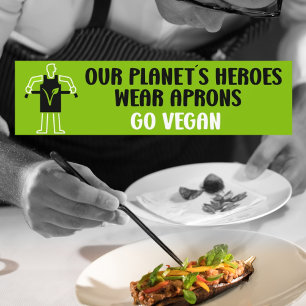  Go Vegan  Bumper Sticker