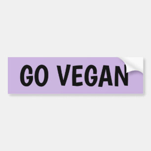 GO VEGAN BUMPER STICKERS