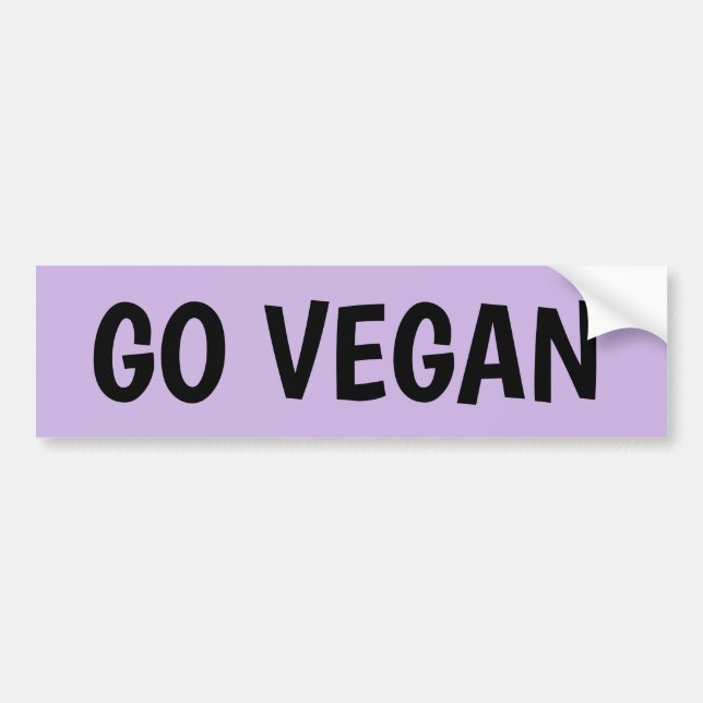 GO VEGAN BUMPER STICKERS (Front)