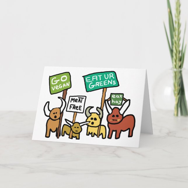 Go Vegan Card (Front)