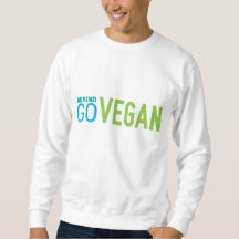 go vegan  Mens white