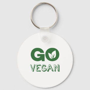 Go Vegan Plant Based Nutrition Veganism Key Ring