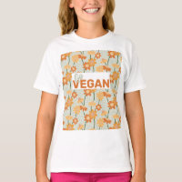 Go Vegan! Pretty retro muted 1970s flowers