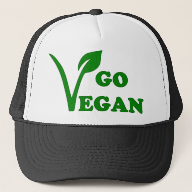 GO VEGAN TRUCKER HAT (Front)