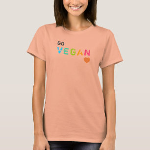 GO vegan - white - Customised T-Shirt