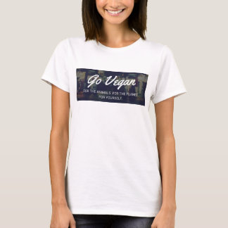 Go Vegan womens tshirt baggy vegetarian activist