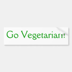 Go Vegetarian! Bumper Sticker