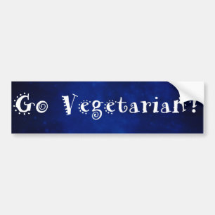 Go Vegetarian Bumper Sticker
