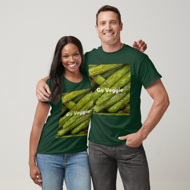 Go Veggie Green Beans T-shirt  (Unisex)