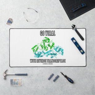 Go Viral With Reverse Transcriptase Advice Desk Mat