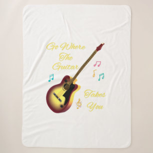 Go Where The Guitar Takes You Blanket