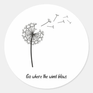Go Where The Wind Blows Sticker