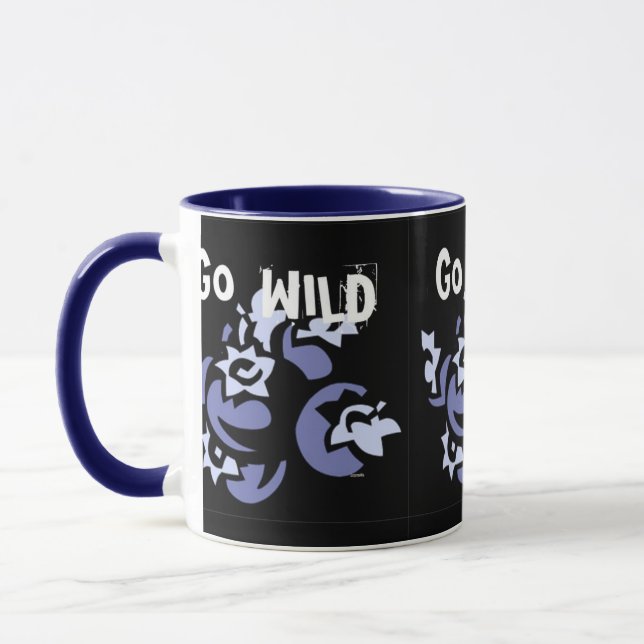 Go Wild Blueberry Mug (Left)