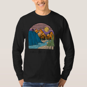 Go Wild For A While Sunny Mountains Camping T-Shirt