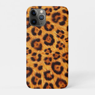 Go Wild Leopard Print Gold Orange Amber Fur Look iPhone 11 Pro Case