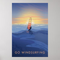 Go Windsurfing Travel Poster