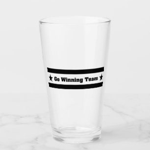 Go Winning Team Funny Sports Design - Game Humour Glass