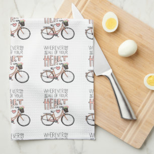 Go With All Of Your Heart – Vintage Bicycle Tea Towel