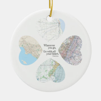 Go With All Your Heart Ceramic Tree Decoration