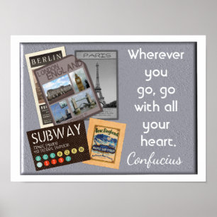 Go with all your heart -Confucius quote - print