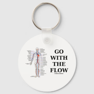Go With The Flow (Circulatory System Attitude) Key Ring