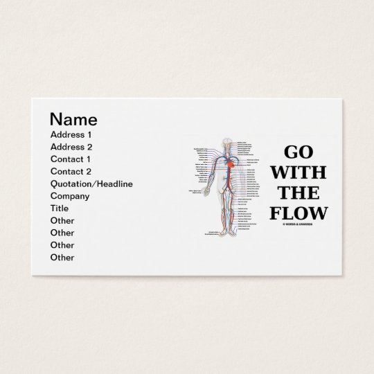 Go With The Flow (Circulatory System) Business Card