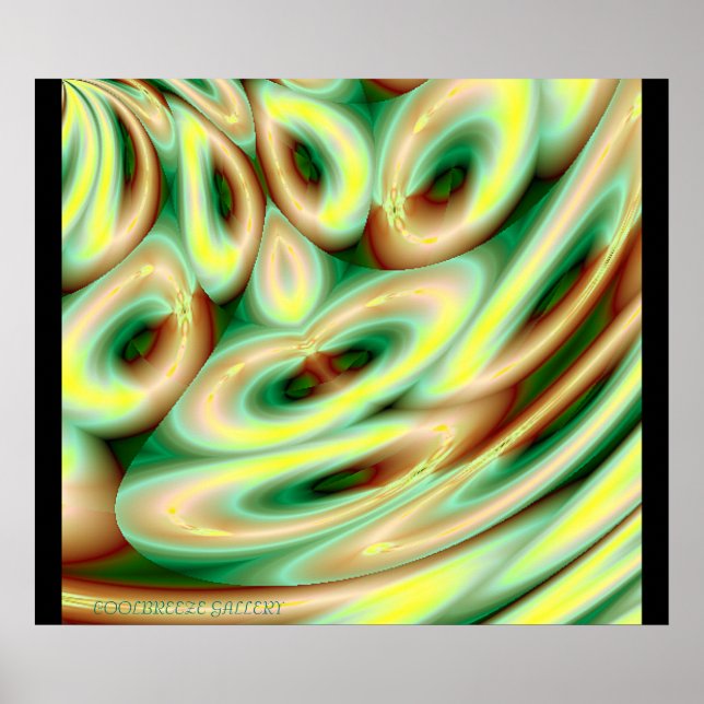 GO WITH THE FLOW!!! (Green) Poster (Front)