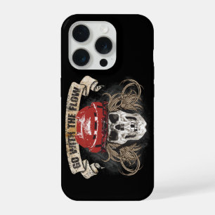 Go with the Flow (Hockey Hair) Red iPhone 15 Pro Case