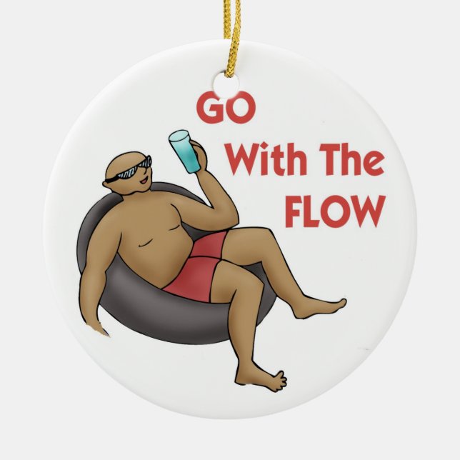 Go with the Flow Ornament (Front)