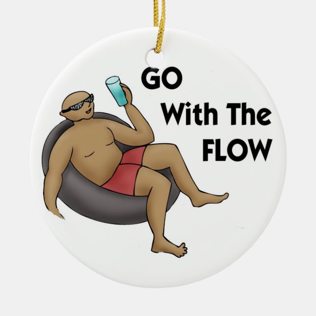 Go with the Flow Ornament (Front)