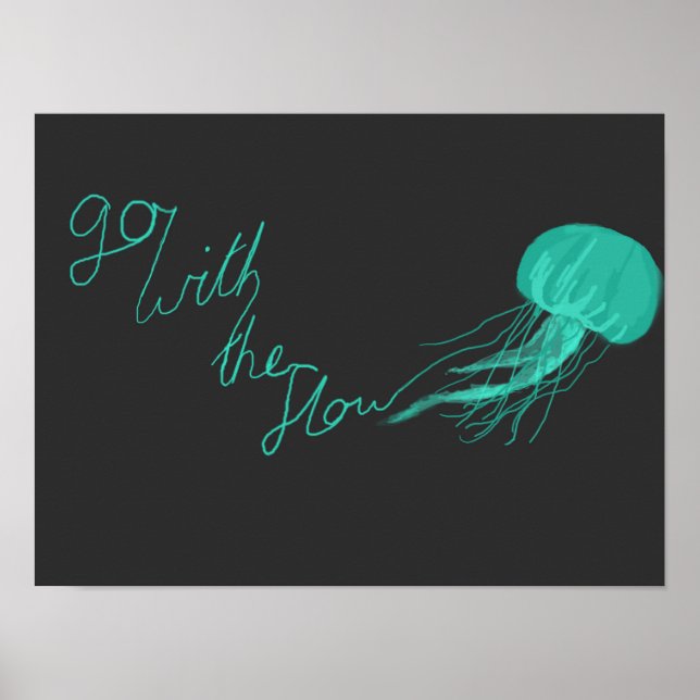 Go with the flow poster (Front)