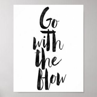 Go With The Flow Poster