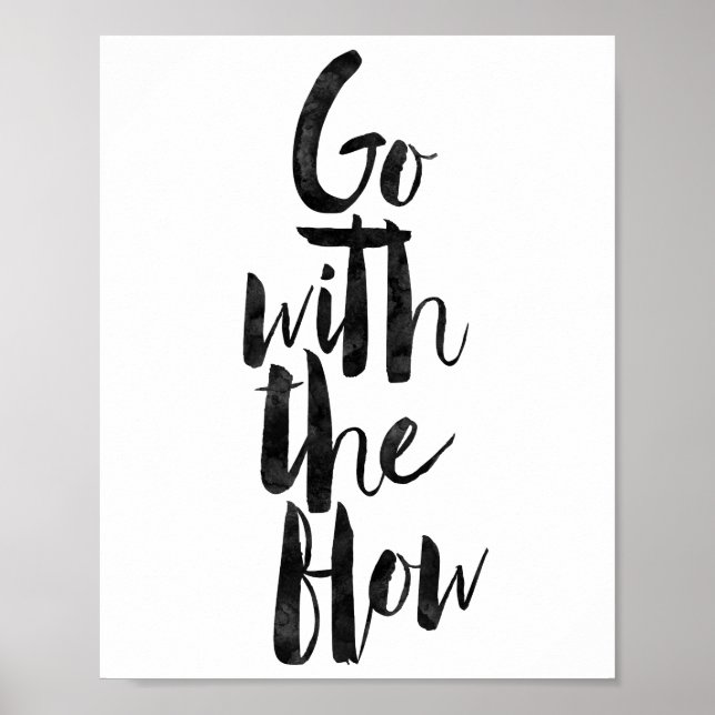 Go With The Flow Poster (Front)
