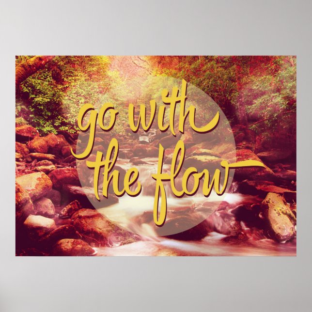 Go With The Flow River Poster (Front)