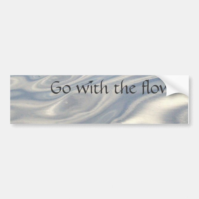 Go with the Flow (water) Bumper Sticker (Front)