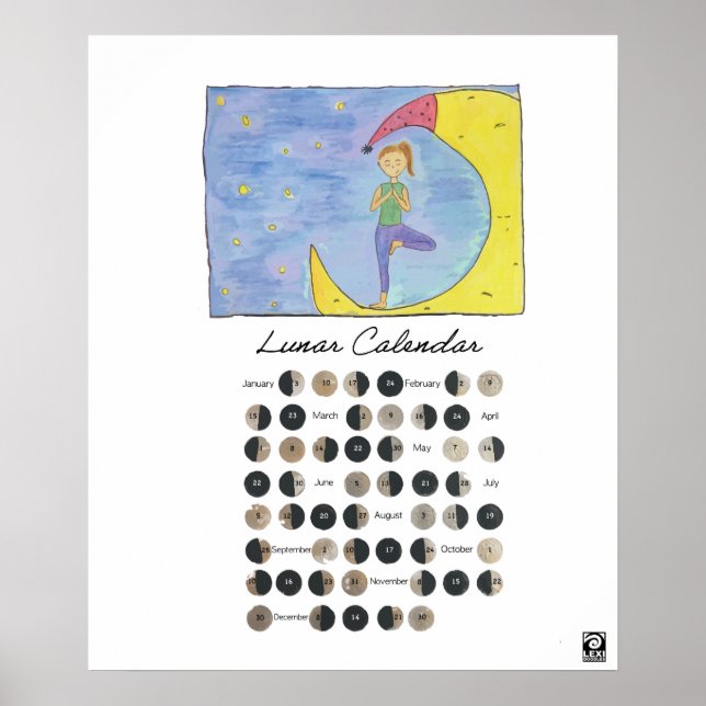 Go with the Moon Poster (Front)