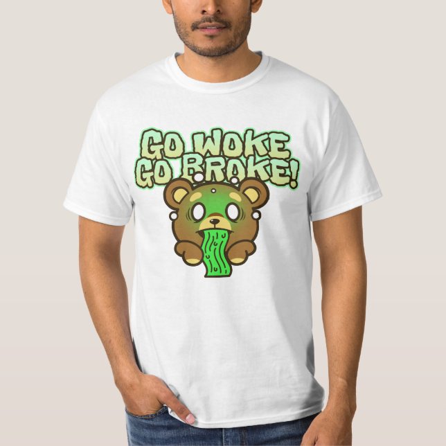 GO WOKE GO BROKE FUNNY T-SHIRTS (Front)