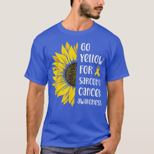 Go Yellow In July - Sarcoma Cancer Awareness Sunfl T-Shirt