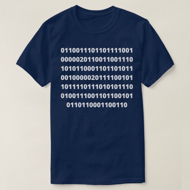 Go Yourself In Binary T-Shirt (Design Front)