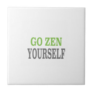 Go Zen Yourself (green breath edition) Tile