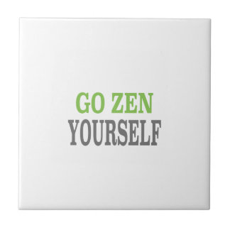 Go Zen Yourself (green breath edition) Tile