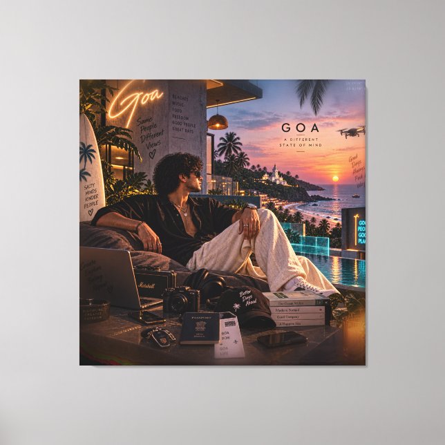 Goa • A Different State of Mind • Same People Diff Canvas Print (Front)