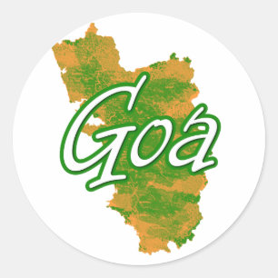 Goa Classic Round Sticker