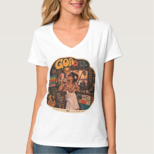 Goa — Girl on the Bar, Coastal Nightlife Vibes 🍻 T-Shirt